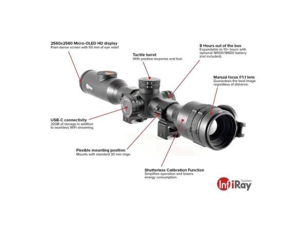 infiray bolt th50 c thermal rifle scope